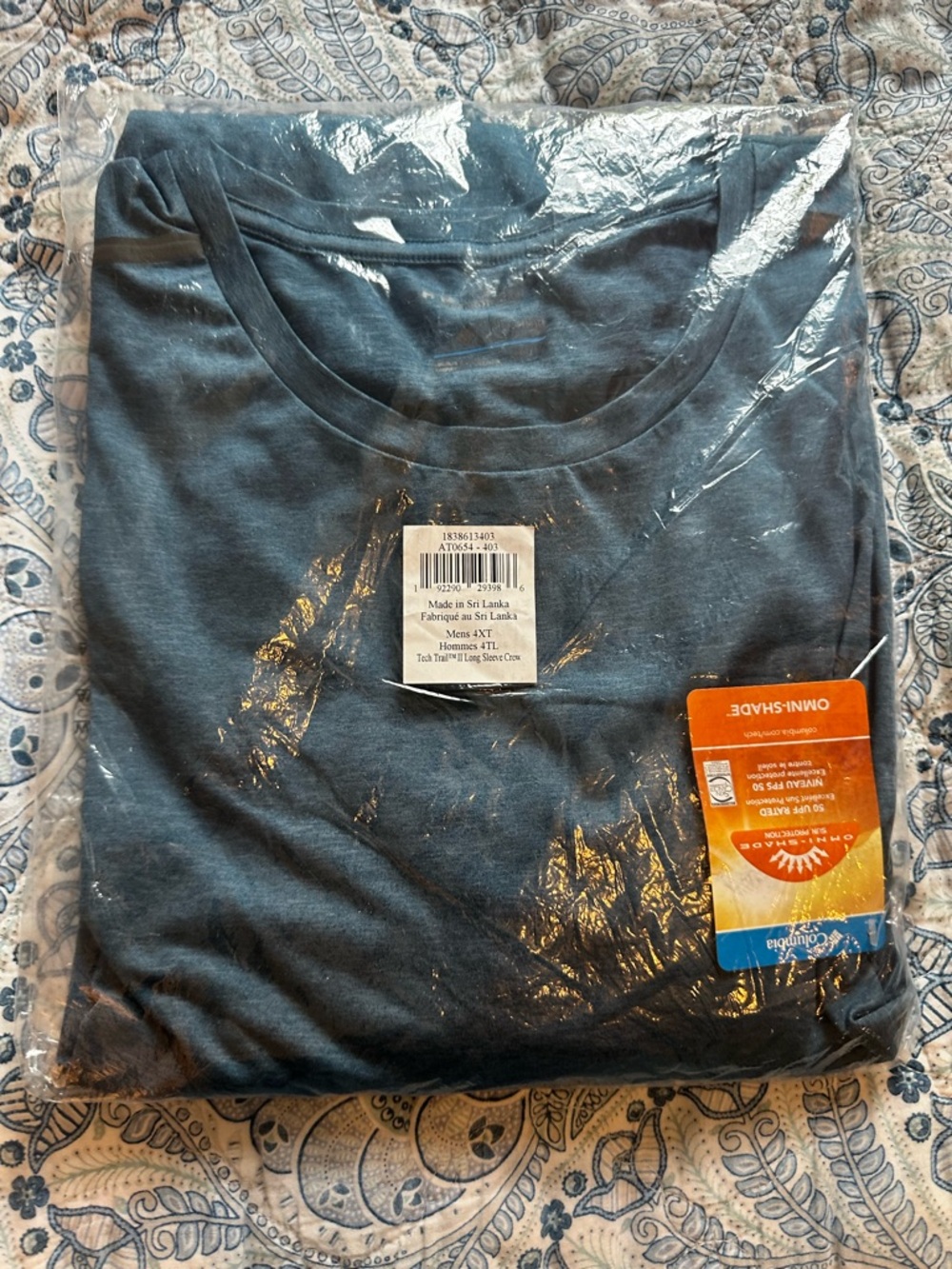 NWT Columbia Sportswear Tech Trail™ II Long Sleeve Crew 4XT